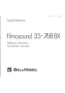 Bell and Howell 768 manual. Camera Instructions.